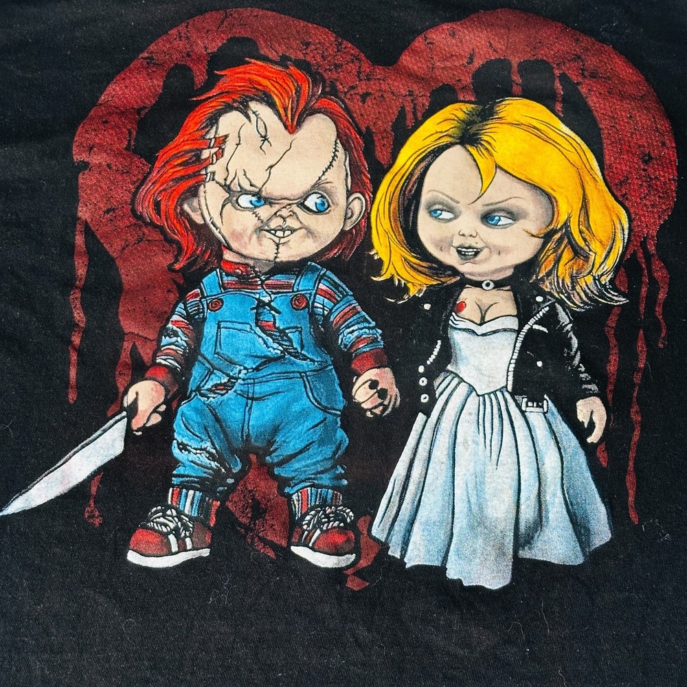 Bride of Chucky T-shirt Tee 2XL Black XXL Child's Play